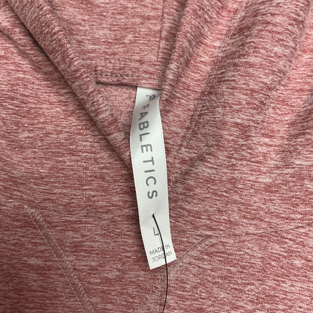 Fabletics Women's Heathered Pink Hoodie - Picture 3 of 7